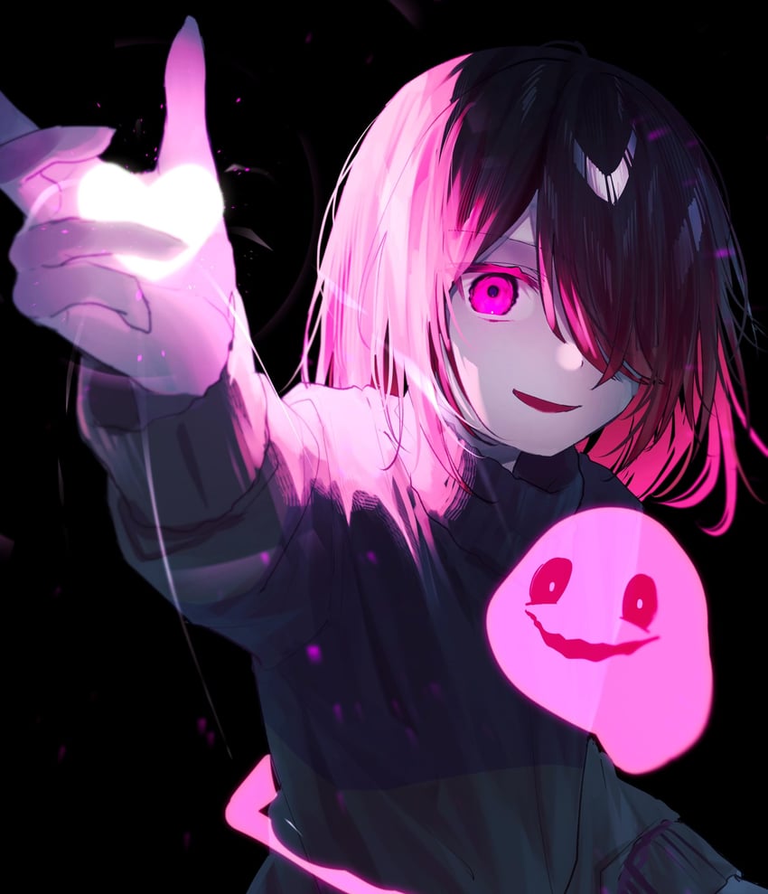 bete noire and akumu (undertale and 1 more) drawn by kurobarashan