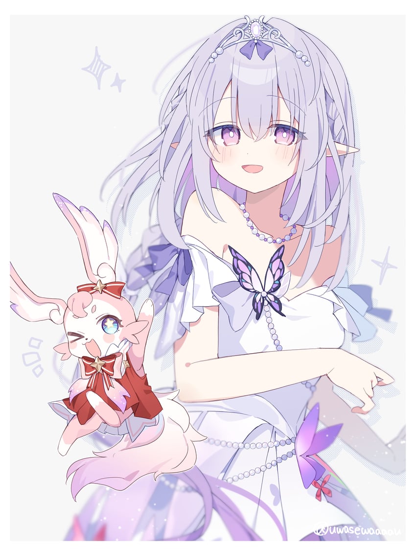 castorice and mem (honkai and 1 more) drawn by uwasewau