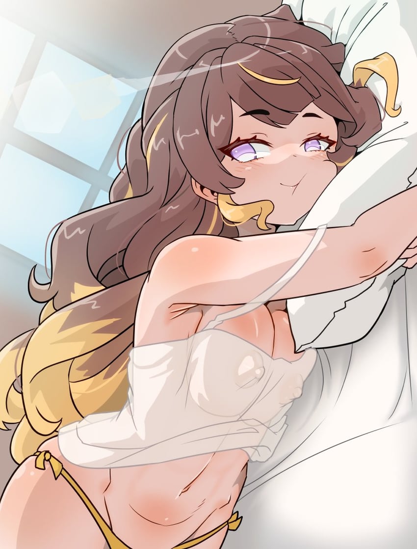 anya melfissa (hololive and 1 more) drawn by moral_cacoethes