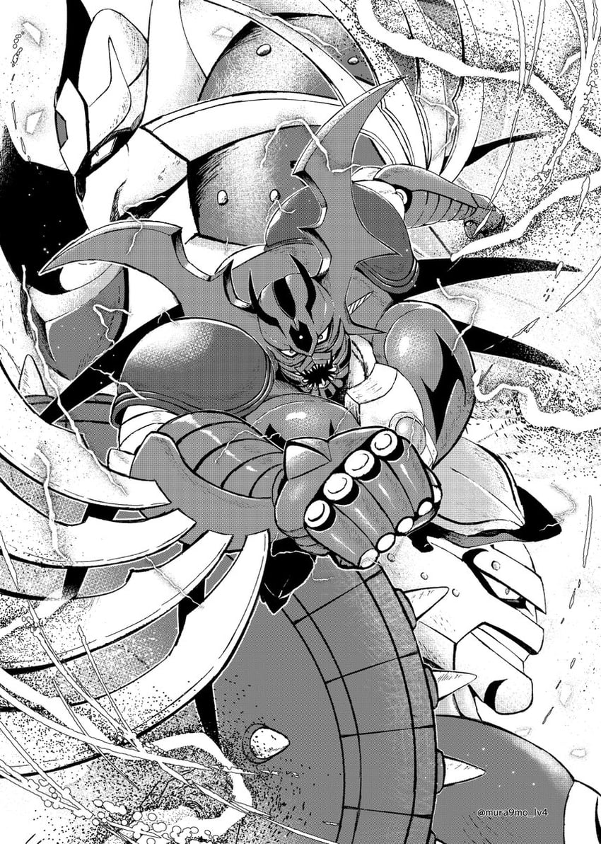 getter arc, getter khan, and getter kirik (getter robo and 1 more) drawn by mura9mo