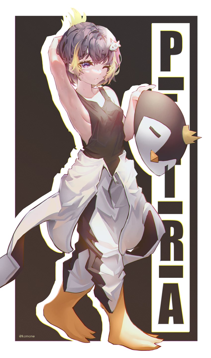 petra gurin and pentomo (nijisanji and 1 more) drawn by tkom
