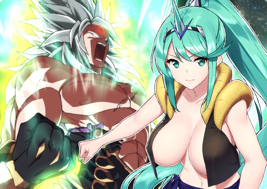 son goku, vegeta, gogeta, pneuma, broly, and 1 more (dragon ball and 4 more) drawn by baffu