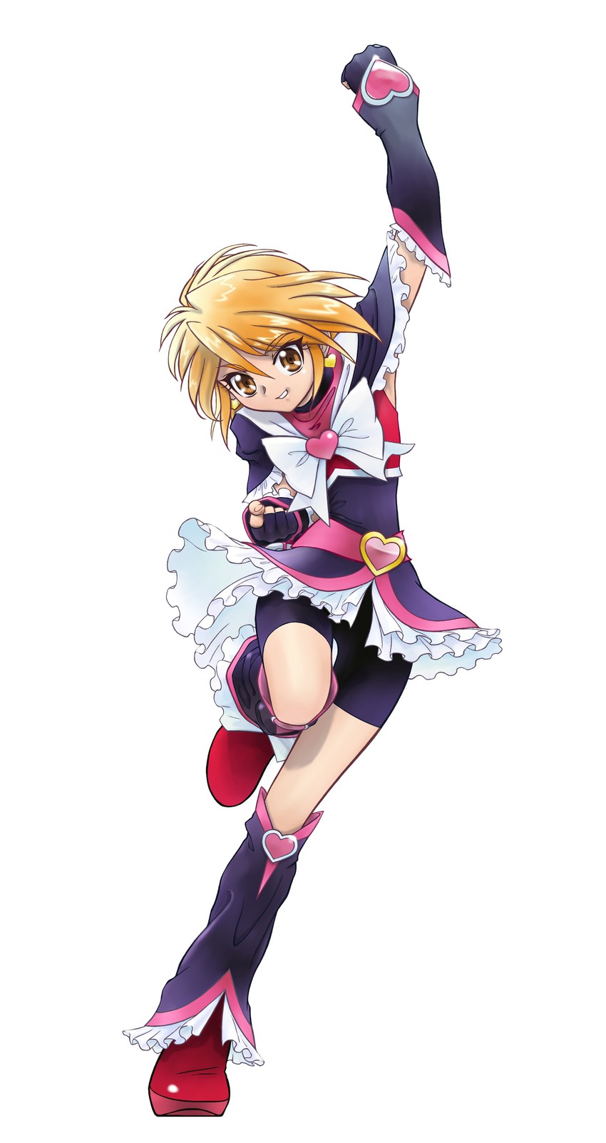 misumi nagisa and cure black (precure and 1 more) drawn by erufa_(pixiv)