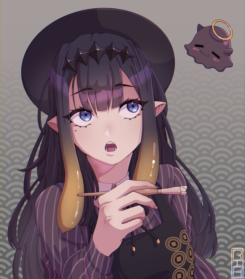 ninomae ina'nis and takodachi (hololive and 1 more) drawn by rilima