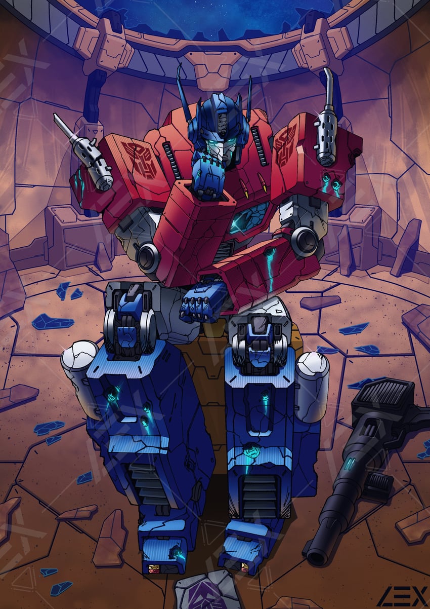 optimus prime (transformers and 1 more) drawn by lextodrawstuff