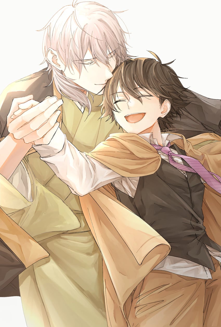 edogawa ranpo and fukuzawa yukichi (bungou stray dogs) drawn by sakuranran1004
