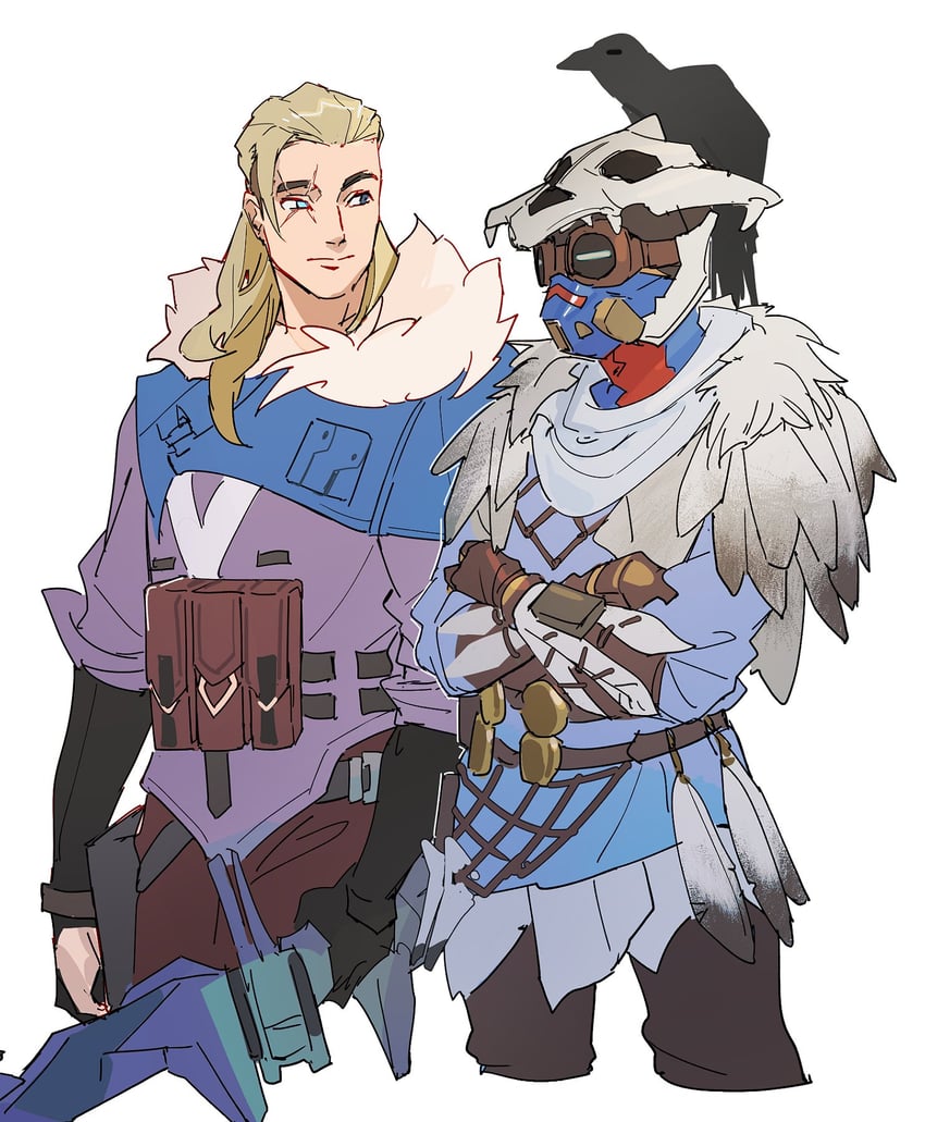 bloodhound, young blood bloodhound, and sova (apex legends and 1 more) drawn by thundergotch