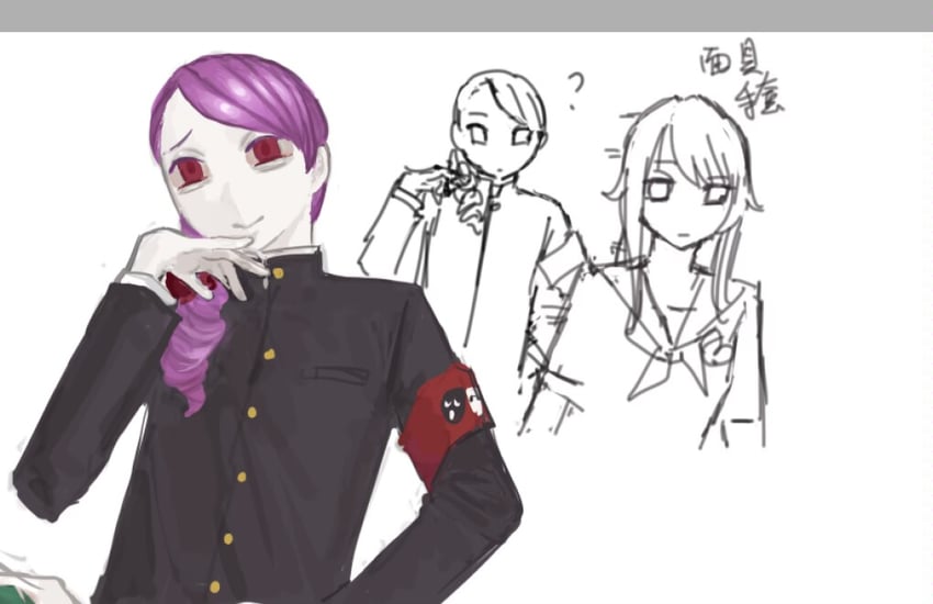 ayano aishi and tsuruzo yamazaki (yandere simulator) drawn by wuwuren