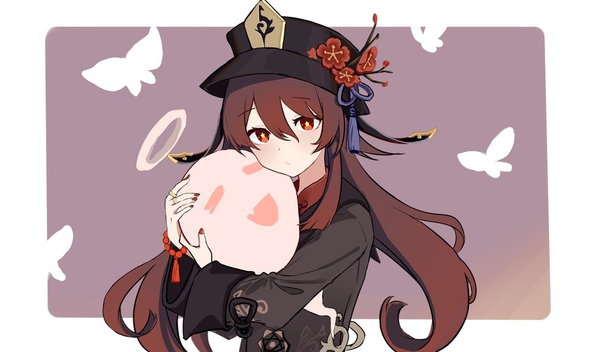 hu tao and boo tao (genshin impact) drawn by shen_yangyang