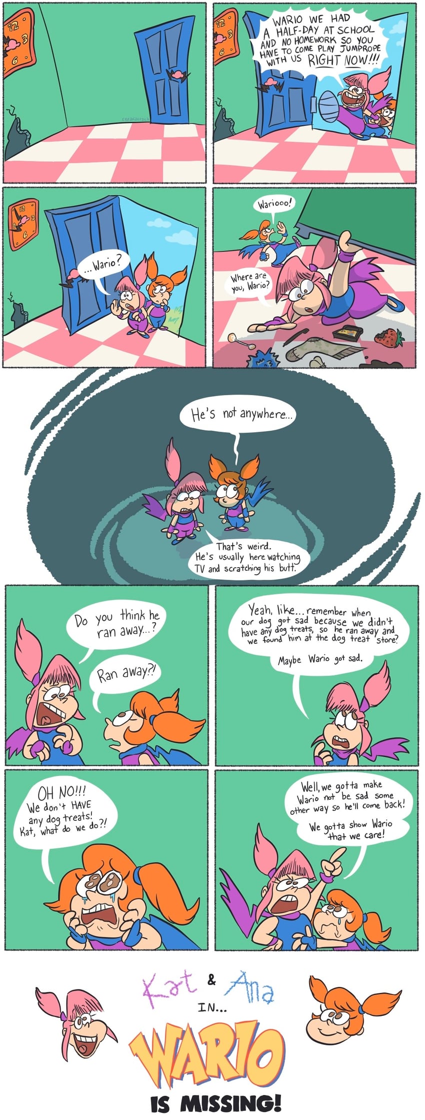 ana and kat (warioware and 1 more) drawn by freakattack