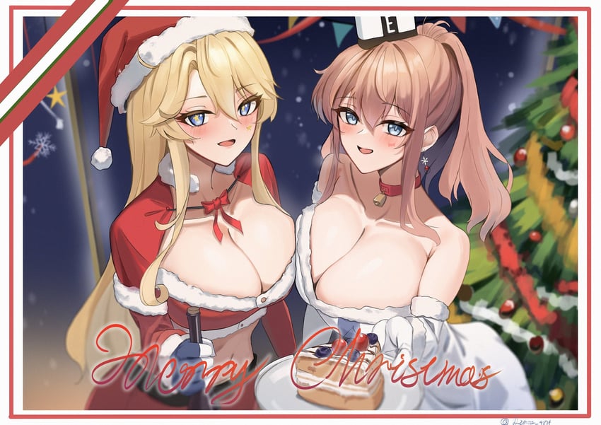 iowa and saratoga (kantai collection) drawn by dimos_(dawn_1945)