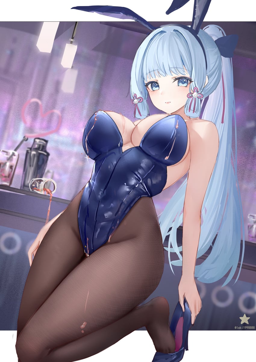 kamisato ayaka (genshin impact) drawn by congqian_you_ke_xing