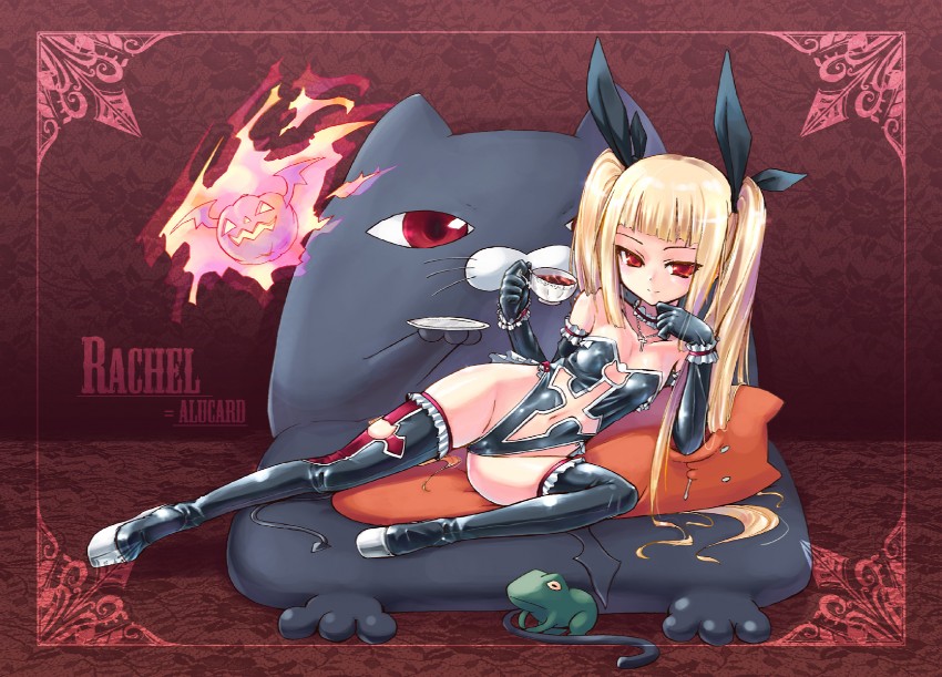 rachel alucard, gii, nago, and george xiii (blazblue) drawn by homura_subaru