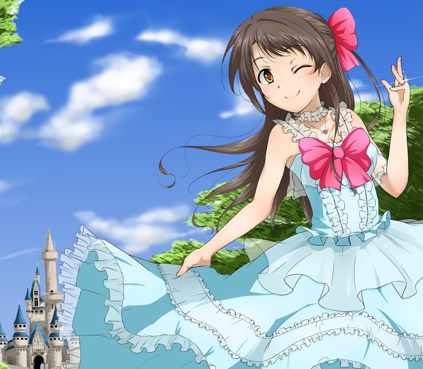 shimamura uzuki (idolmaster and 1 more) drawn by pobii