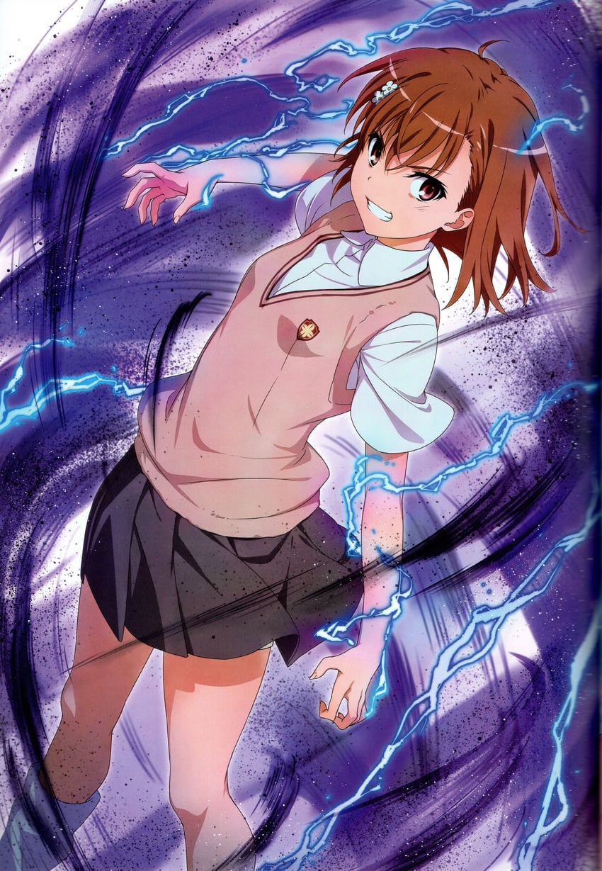 misaka mikoto (toaru majutsu no index and 1 more) drawn by isshi_pyuma