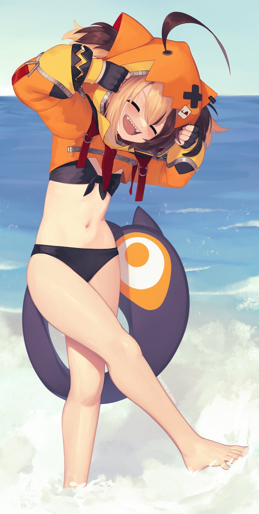 gigi murin (hololive and 1 more) drawn by yoako
