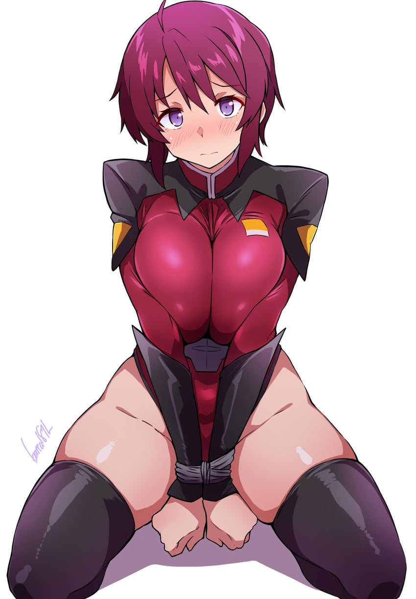 lunamaria hawke (gundam and 2 more) drawn by batta_16-sei