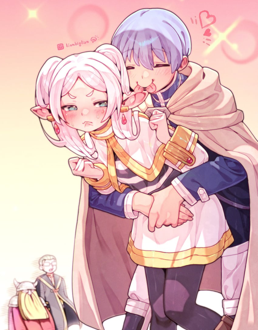 frieren, himmel, eisen, and heiter (sousou no frieren) drawn by lianbiglian