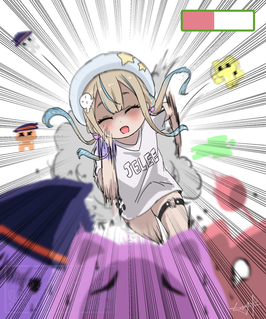 jelee-chan (yoru no kurage wa oyogenai and 1 more) drawn by mutsuki_(mutsuki0110)