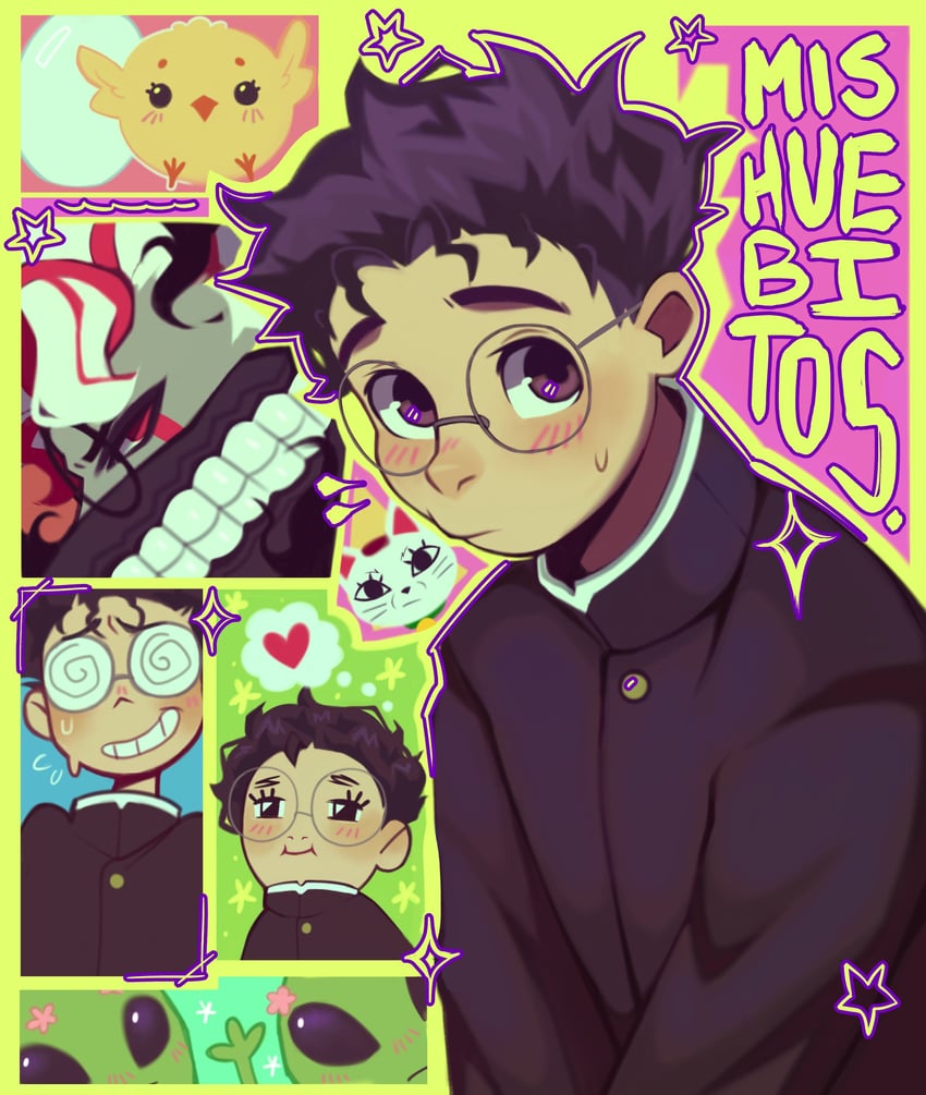 takakura ken and turbo granny (dandadan) drawn by cherri_saurio