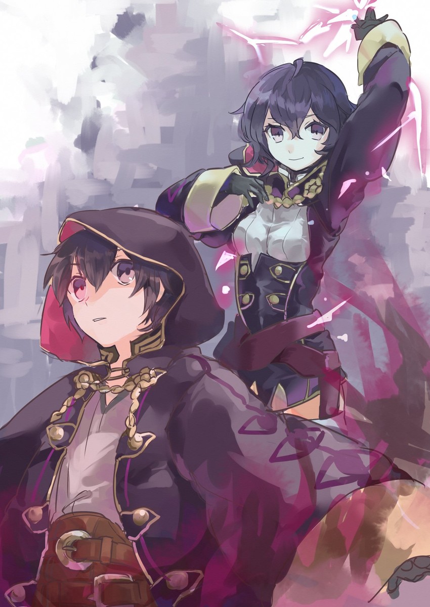 female morgan and male morgan (fire emblem and 2 more) drawn by hukashin