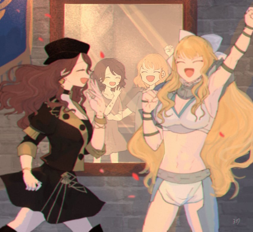 dorothea arnault and charlotte (fire emblem and 2 more) drawn by sasaki_(dkenpisss)