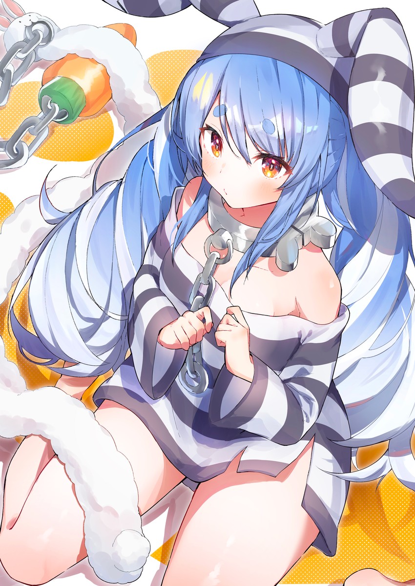 usada pekora and don-chan (hololive) drawn by furuki_ayaginutaira