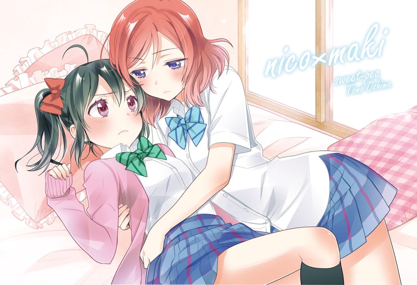 nishikino maki and yazawa nico (love live! and 1 more) drawn by ooshima_tomo