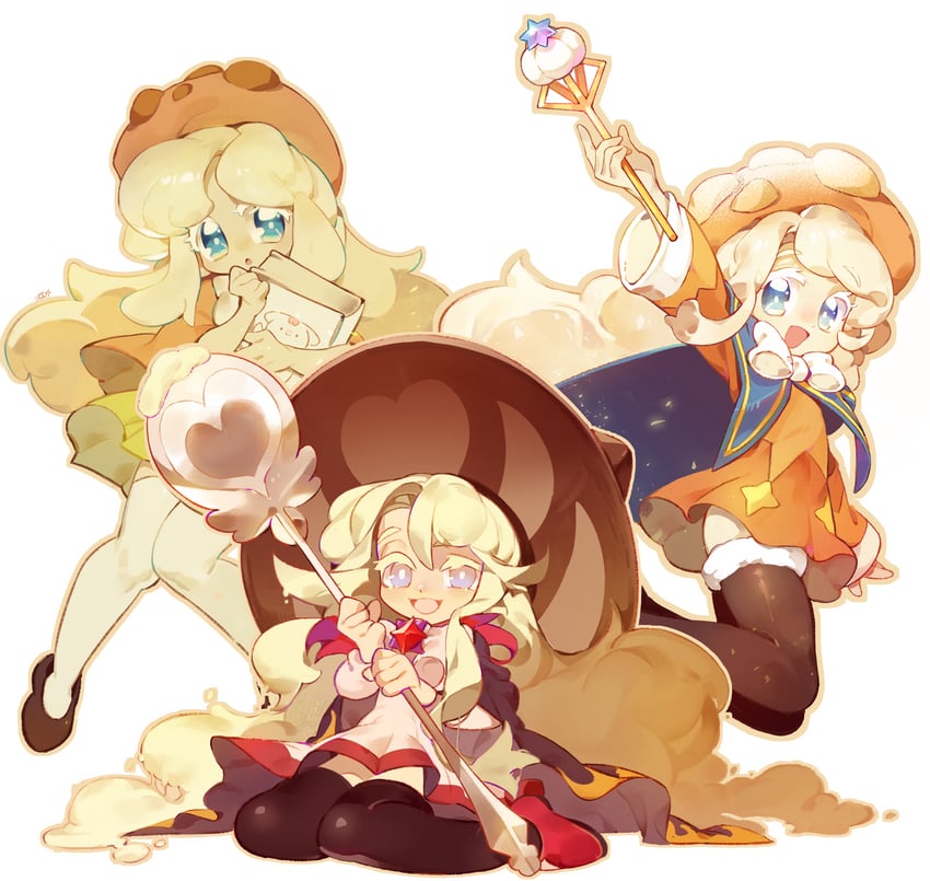 cream puff cookie (cookie run and 2 more) drawn by chou_ji_yun