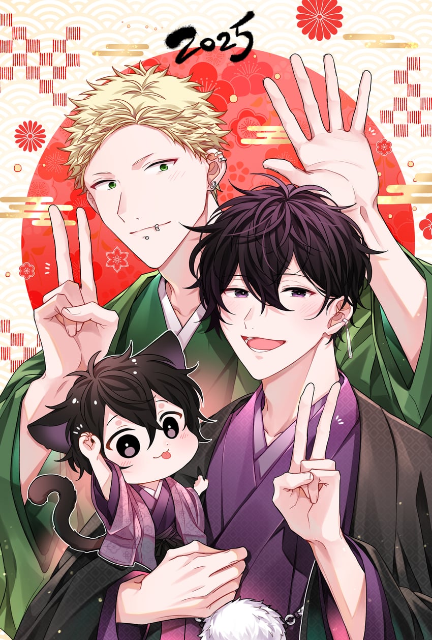 murata ugetsu and kaji akihiko (given) drawn by pinoli_(pinoli66)