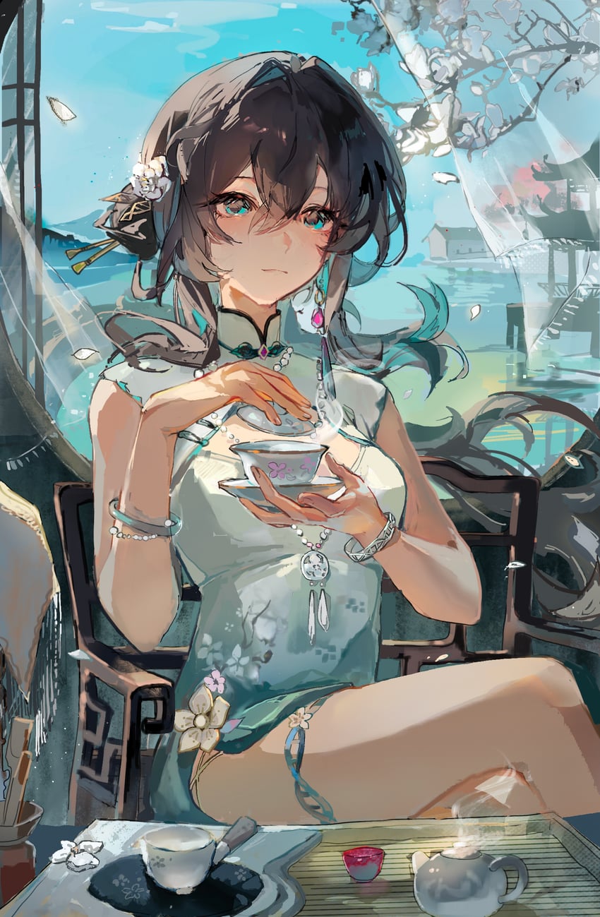 ruan mei (honkai and 1 more) drawn by toki_yuan_yuan