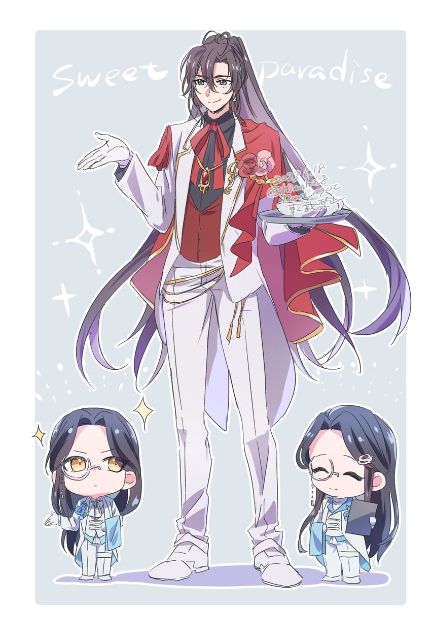 wei wuxian, lan wangji, and lan xichen (modao zushi) drawn by kimako_(kimako_8)