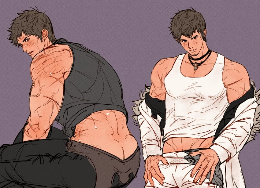ardbert hylfyst (final fantasy and 1 more) drawn by doong_24