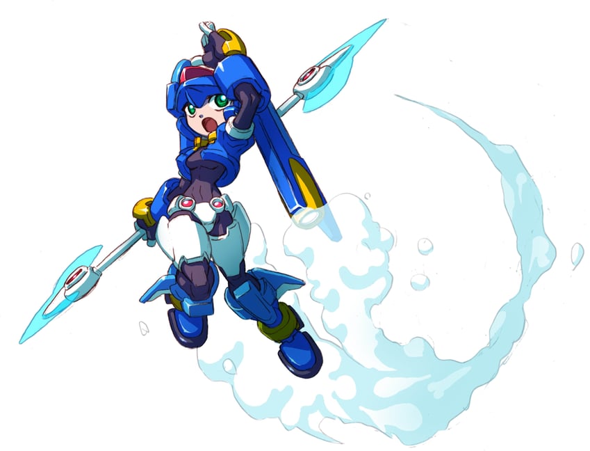 aile and model lx (mega man and 1 more) drawn by yabe_makoto