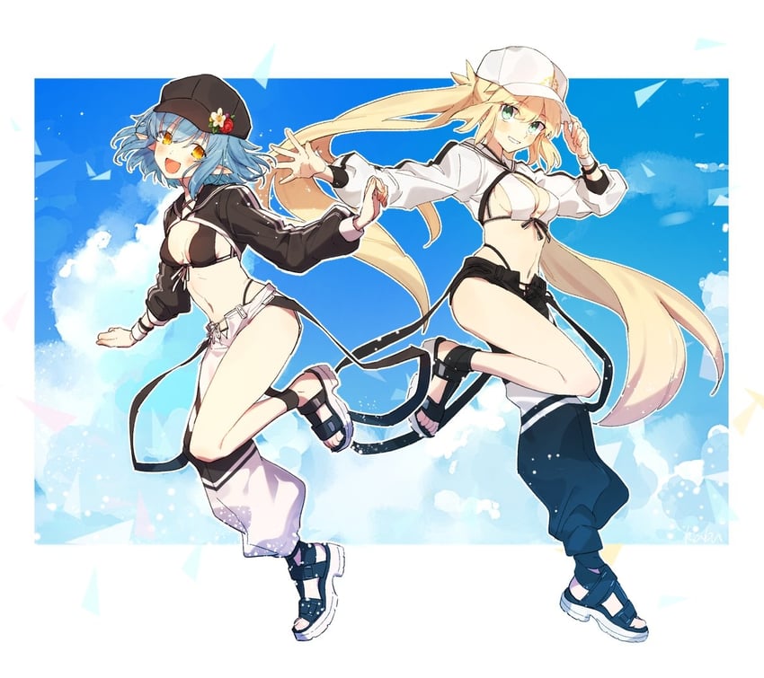 artoria pendragon, artoria caster, and hope (fate and 1 more) drawn by kabutomushi_s