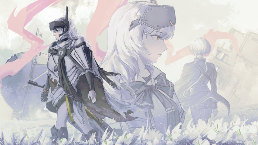 snow white and liliweiss (goddess of victory: nikke) drawn by kkaijju