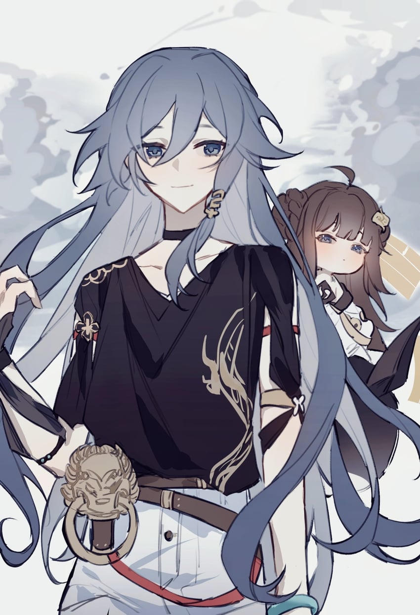 fu hua and book of fuxi (honkai and 1 more) drawn by haruka_(rsyaooooo)