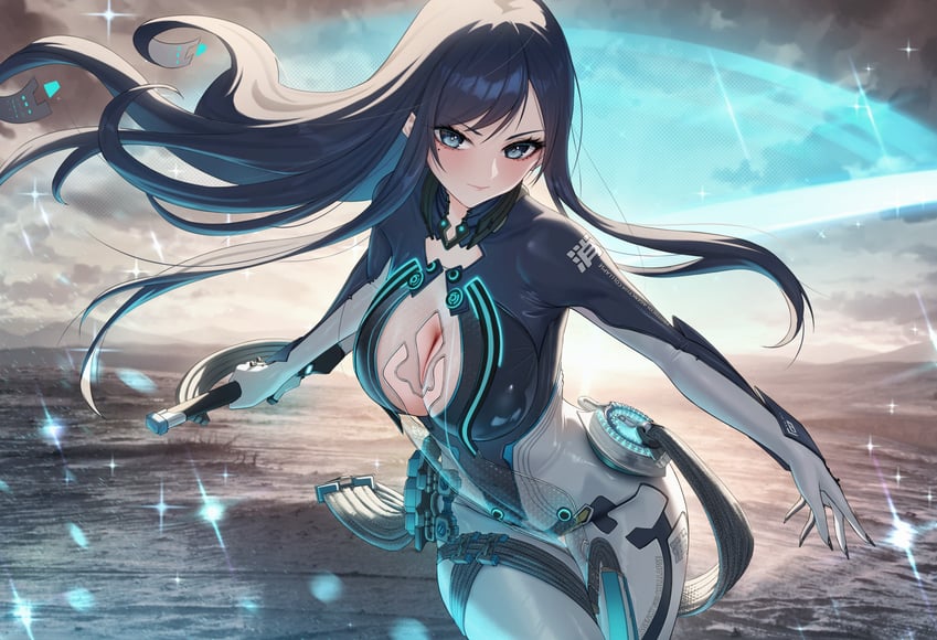raven (goddess of victory: nikke and 2 more) drawn by solar_(happymonk)