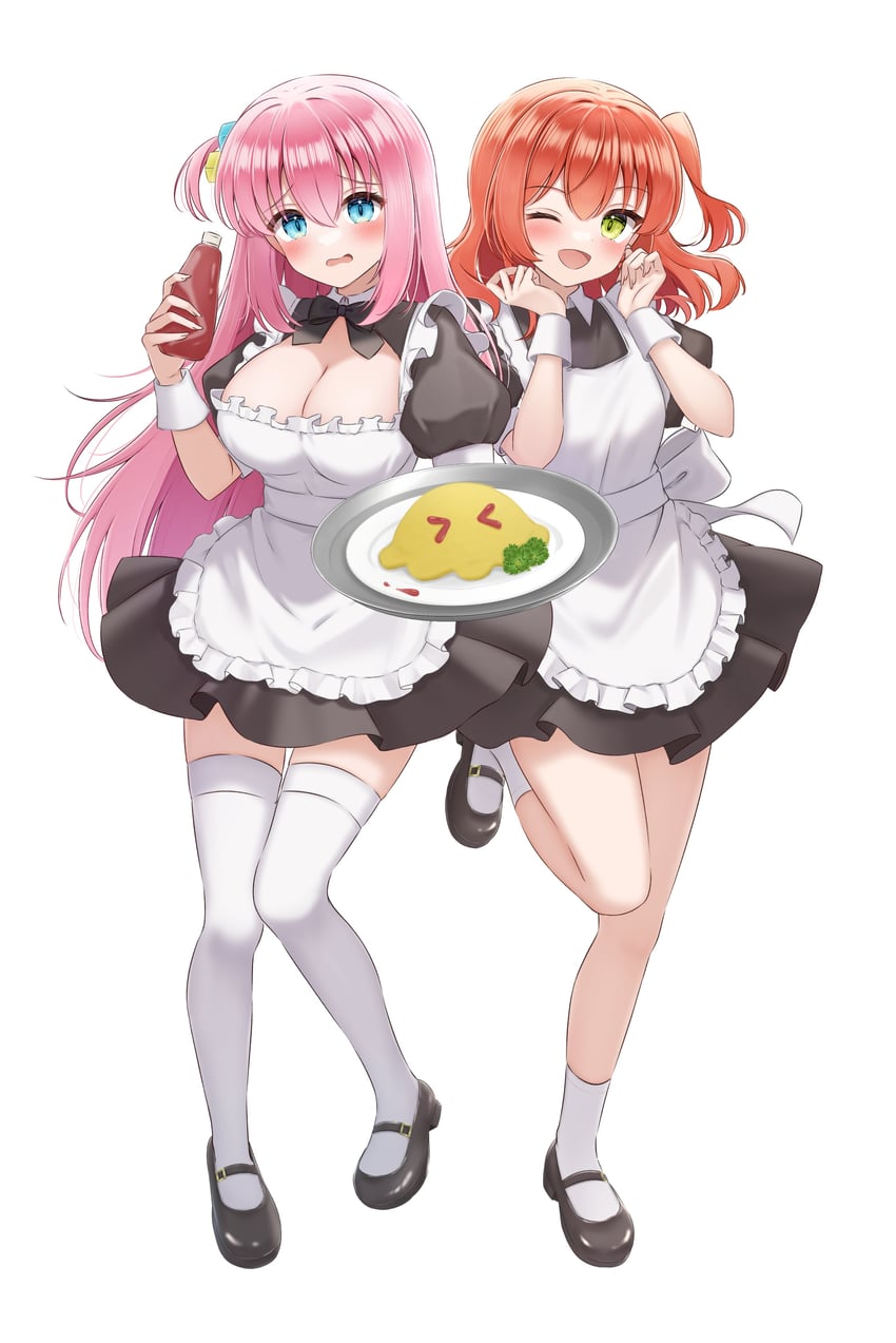 gotoh hitori and kita ikuyo (bocchi the rock!) drawn by yukiunag1
