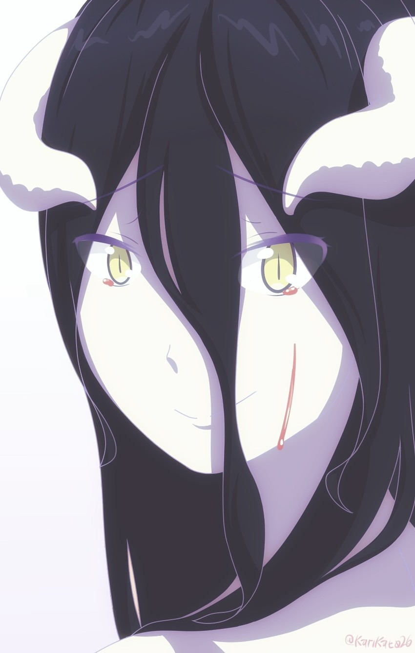albedo (overlord) drawn by karikato26