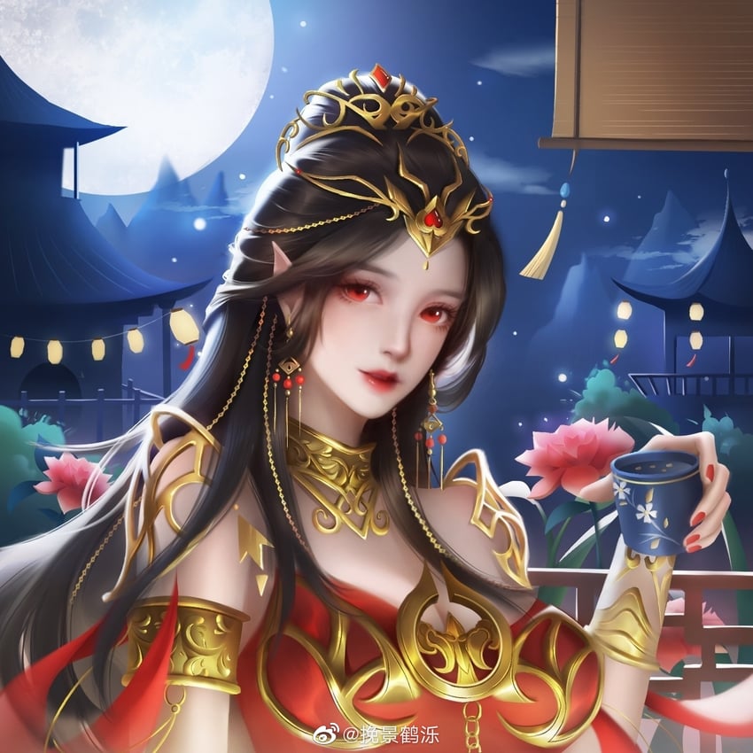 cai lin (doupo cangqiong) drawn by wan_jing_he_luo