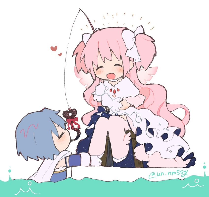 kaname madoka, miki sayaka, and ultimate madoka (mahou shoujo madoka magica) drawn by un_nm5sy