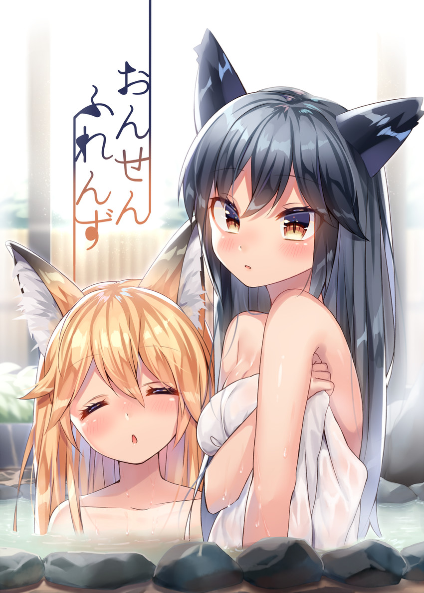 silver fox and ezo red fox (kemono friends) drawn by ntk_(7t5)