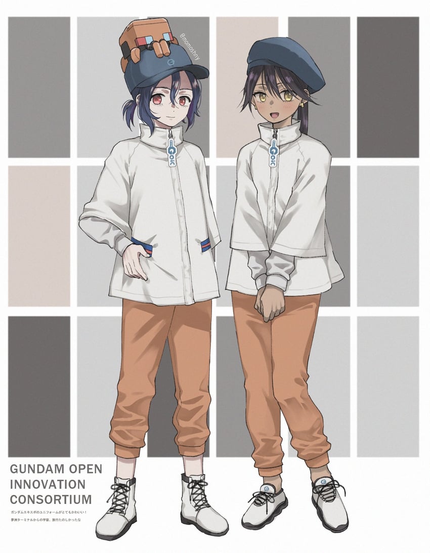 shuji ito, nyaan, and conch (gundam and 1 more) drawn by momoshny