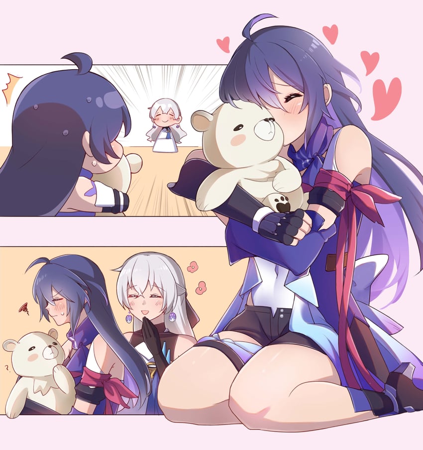 bronya rand and seele (honkai and 1 more) drawn by sunny_day_9797