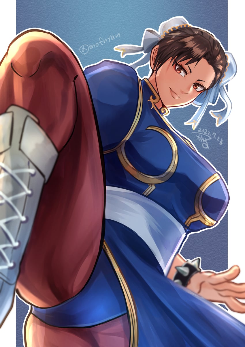 chun-li (street fighter and 1 more) drawn by kageru_(mofnyan)