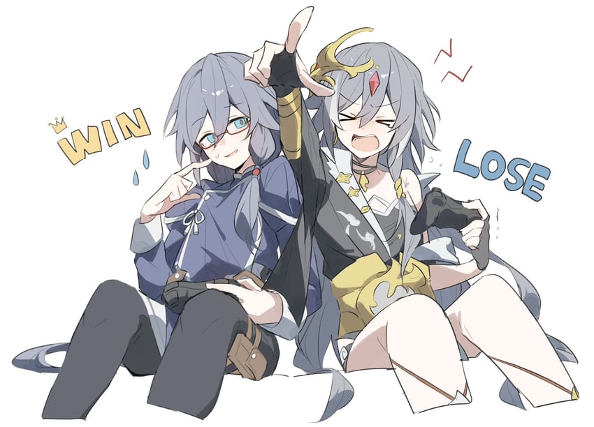 fu hua and herrscher of sentience (honkai and 1 more) drawn by nonaa4141