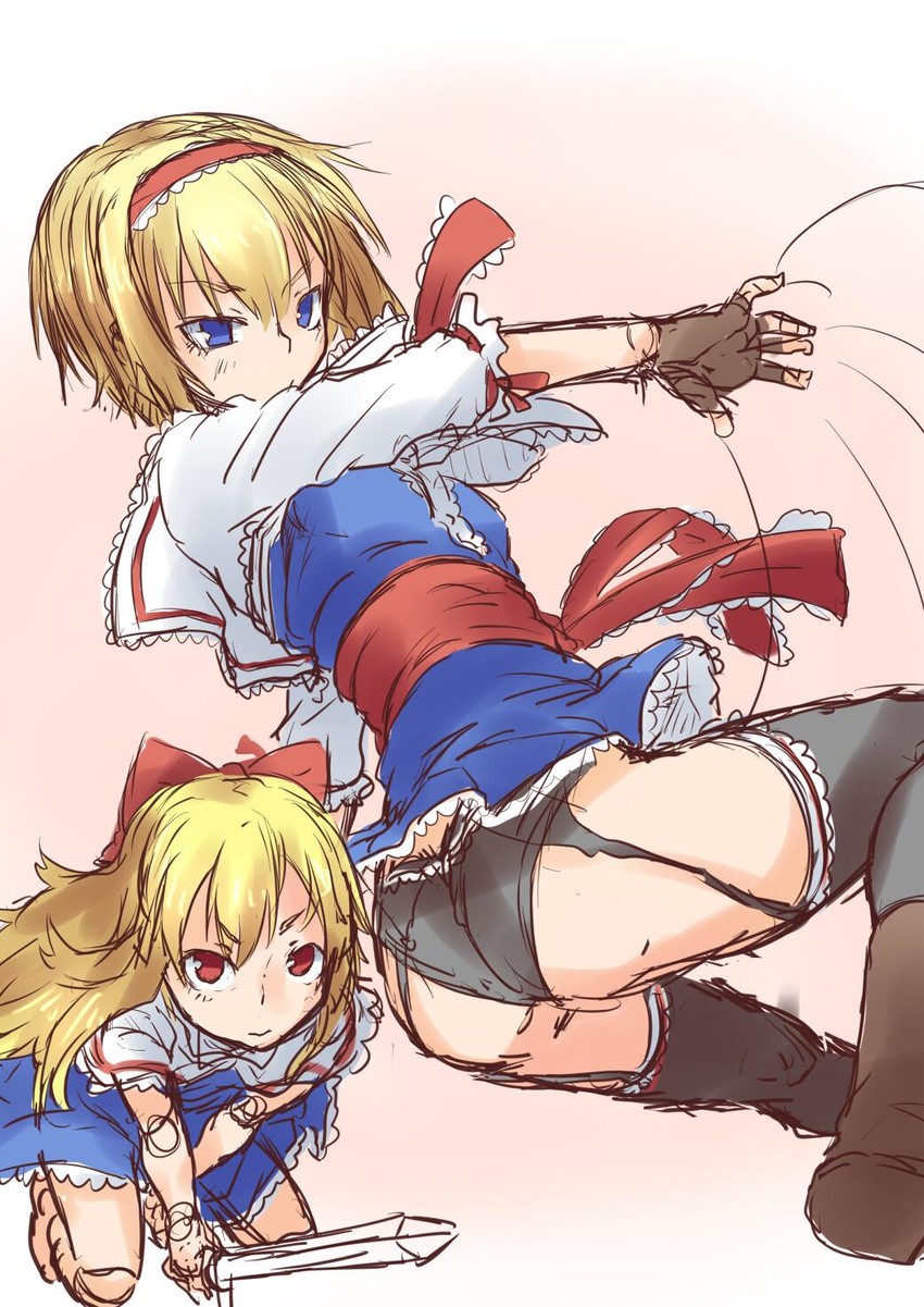 alice margatroid and shanghai doll (touhou) drawn by spirytus_tarou