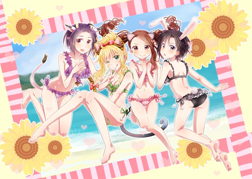 hoshii miki, kikuchi makoto, minase iori, and miura azusa (idolmaster) drawn by renatan