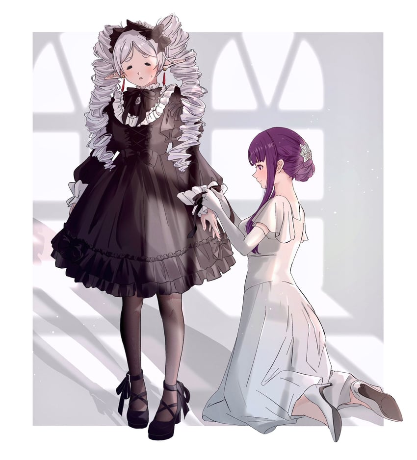 frieren and fern (sousou no frieren) drawn by omichi_1219